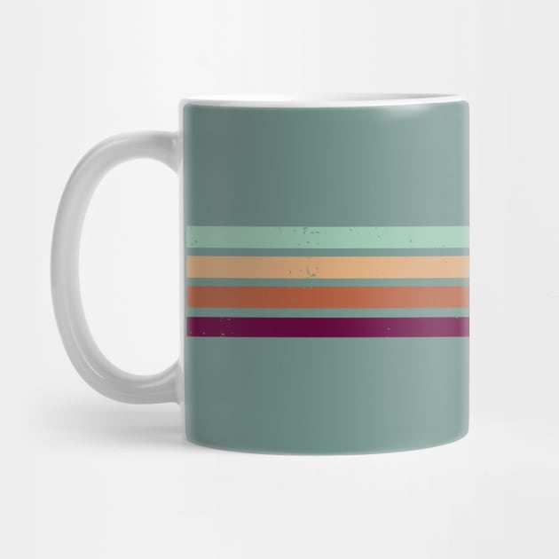 RETRO PEACE STRIPES - Clay & Sage by Jitterfly